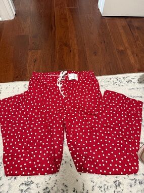 J. Crew Red Polka Dot Pajama Pants